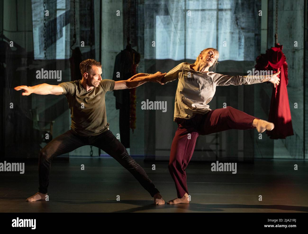 Queen Elizabeth Hall, Southbank Centre, London, UK. 26 May 2022. The London  premiere of Carmen, starring international ballet superstars Natalia  Osipova (The Royal Ballet) and Isaac Hernández runs from 27-28 May. Royal