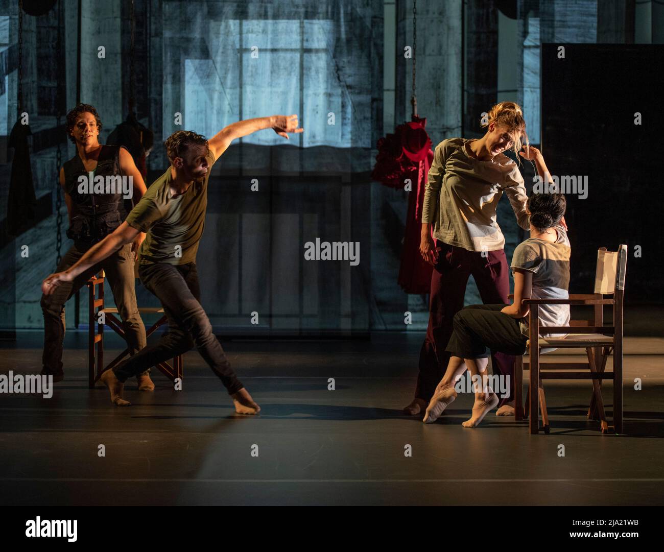 Queen Elizabeth Hall, Southbank Centre, London, UK. 26 May 2022. The London  premiere of Carmen, starring international ballet superstars Natalia  Osipova (The Royal Ballet) and Isaac Hernández runs from 27-28 May. Royal