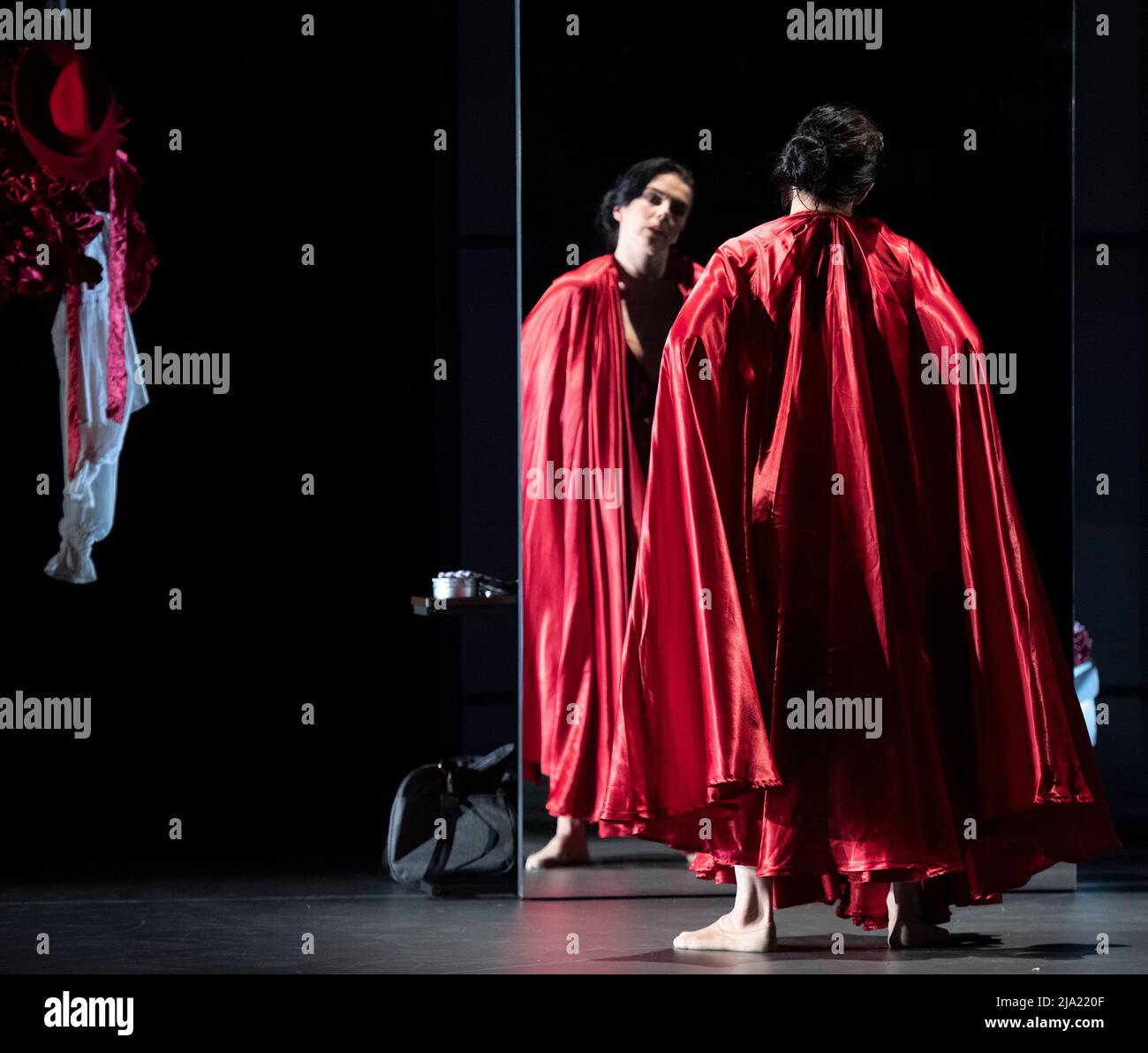 Queen Elizabeth Hall, Southbank Centre, London, UK. 26 May 2022. The London  premiere of Carmen, starring international ballet superstars Natalia  Osipova (The Royal Ballet) and Isaac Hernández runs from 27-28 May. Royal