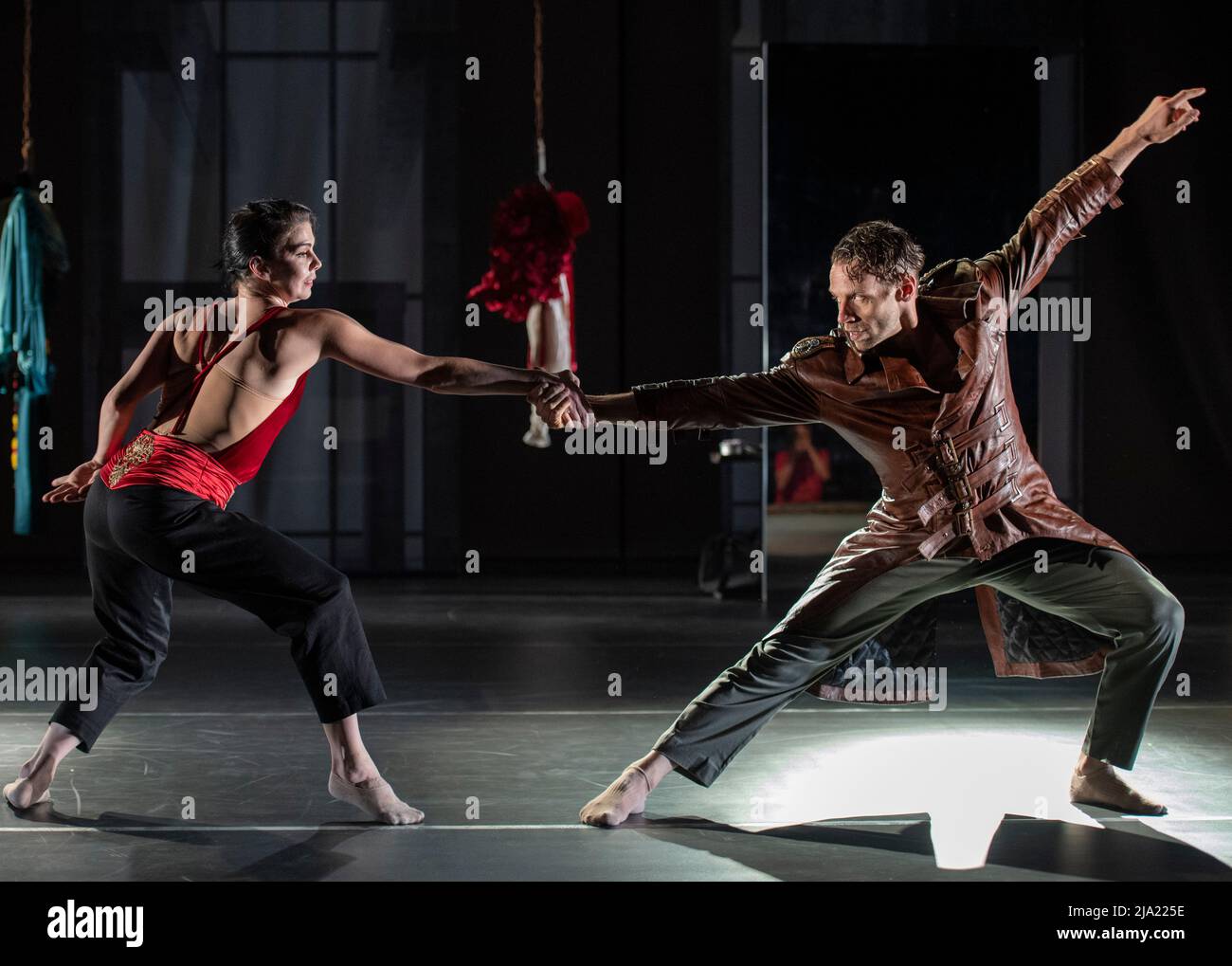 Queen Elizabeth Hall, Southbank Centre, London, UK. 26 May 2022. The London  premiere of Carmen, starring international ballet superstars Natalia  Osipova (The Royal Ballet) and Isaac Hernández runs from 27-28 May. Royal