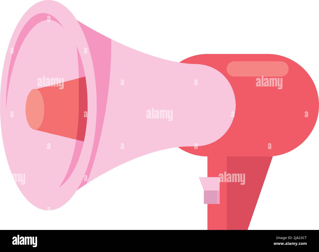 pink megaphone sound device Stock Vector Image & Art Alamy