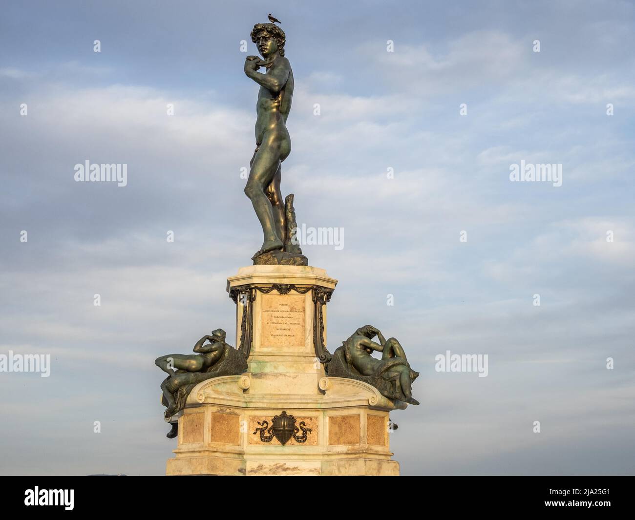 Statue of David in Piazzale Michelangelo, Florence, Tuscany, Italy Stock Photo