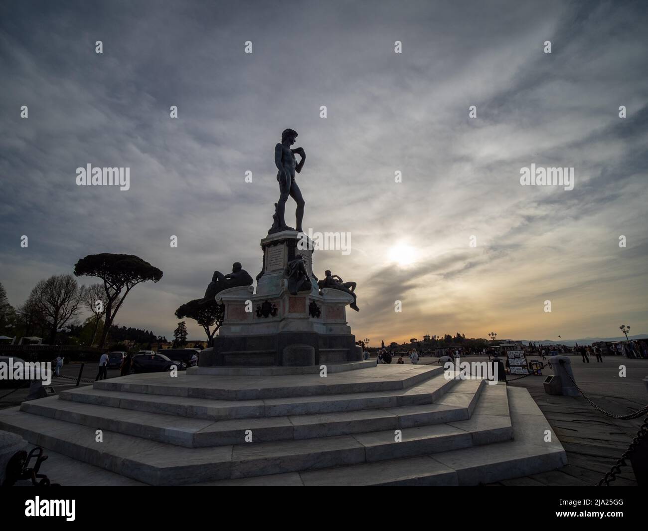 Statue of David in Piazzale Michelangelo, Florence, Tuscany, Italy