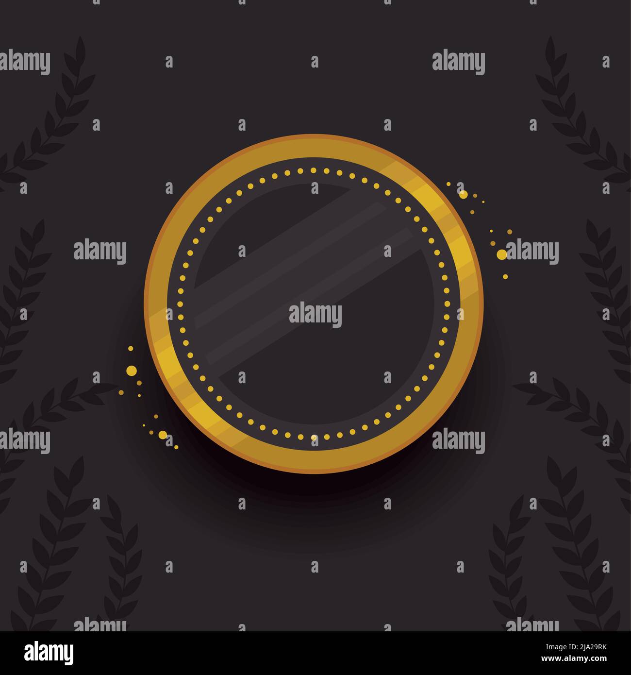 golden circular frame Stock Vector Image & Art - Alamy
