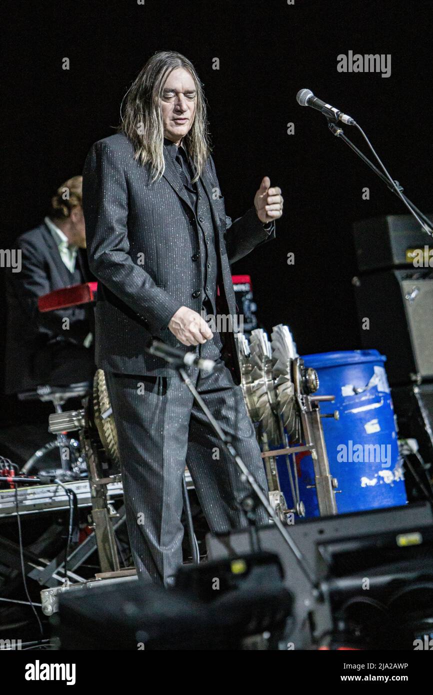 Milan Italy. 26 May 2022. The German experimental music group EINSTURZENDE NEUBAUTEN performs live on stage at Alcatraz to present their last album "Alles in Allem". Stock Photo