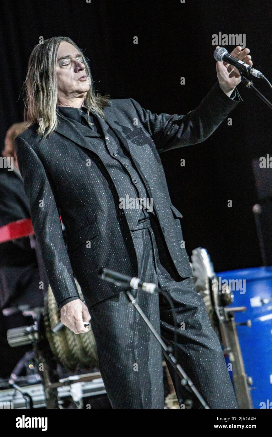 Milan Italy. 26 May 2022. The German experimental music group EINSTURZENDE NEUBAUTEN performs live on stage at Alcatraz to present their last album 'Alles in Allem'. Stock Photo