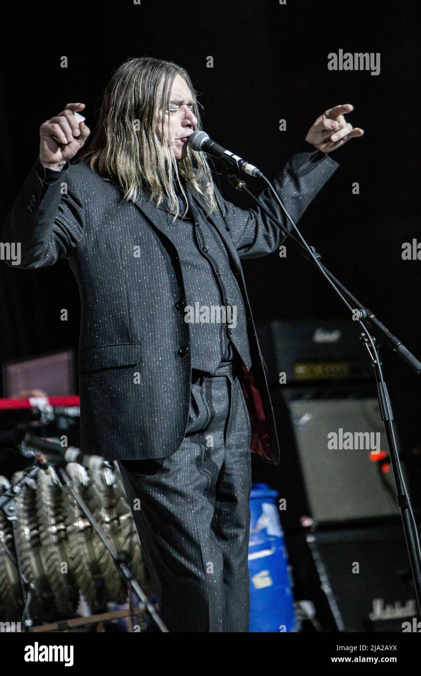 Milan Italy. 26 May 2022. The German experimental music group EINSTURZENDE NEUBAUTEN performs live on stage at Alcatraz to present their last album 'Alles in Allem'. Stock Photo