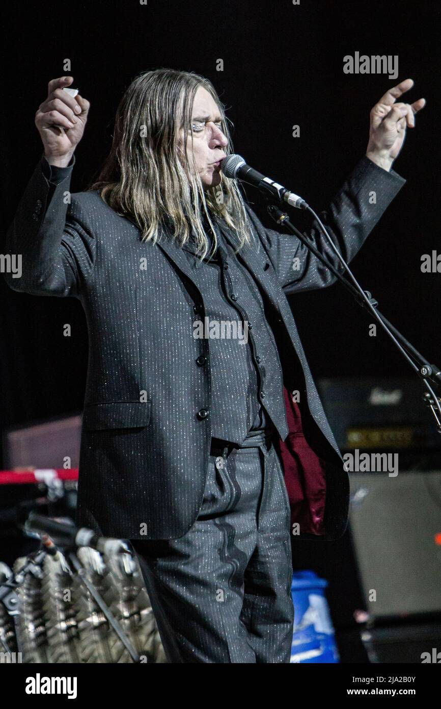 Milan Italy. 26 May 2022. The German experimental music group EINSTURZENDE NEUBAUTEN performs live on stage at Alcatraz to present their last album 'Alles in Allem'. Stock Photo