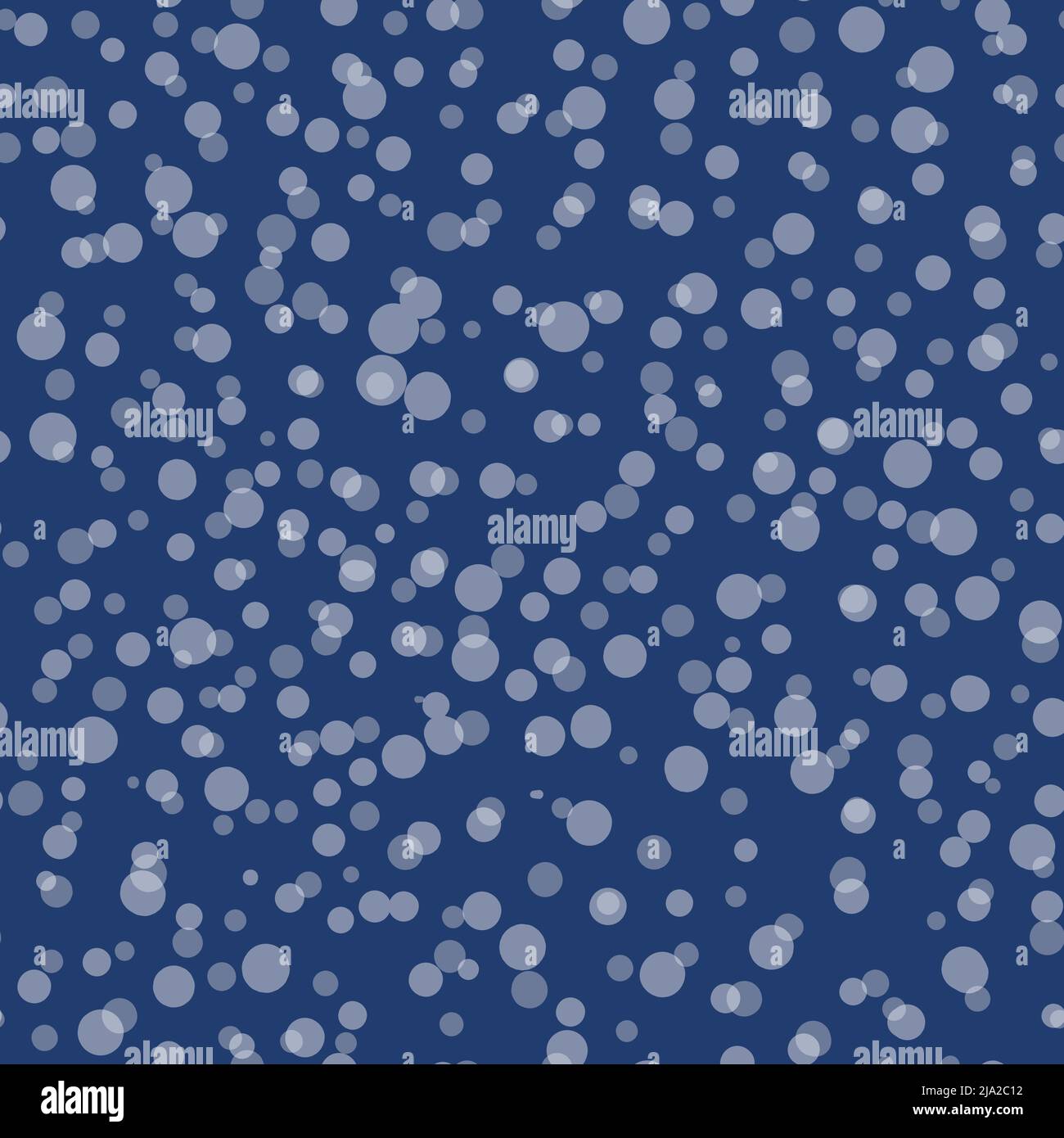Abstract hand drown polka dots background. Blue dotted seamless pattern with white circles. Template design for invitation, poster, card, flyer Stock Vector