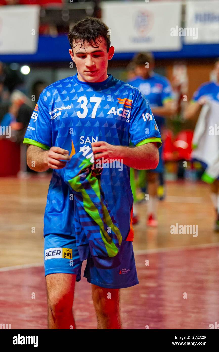 Argentina. May 26, 2022. San Fernando Handball (ARG) player Ricardo ...