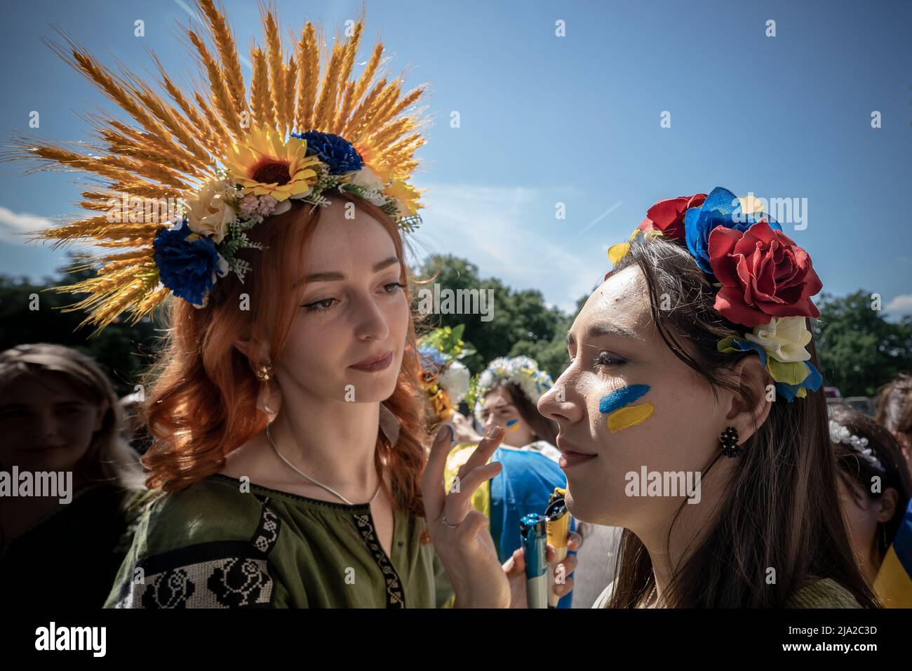 Ukrainian ‘March of Mothers’ (Марш Матерів) protest in Hyde Park