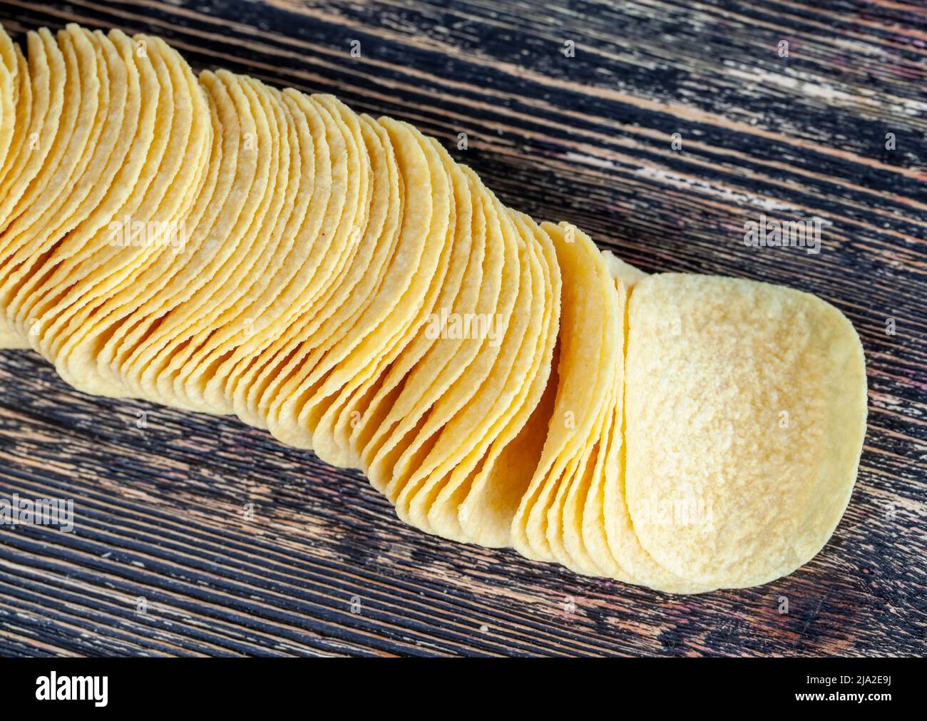 crispy potato chips with spices, some crispy natural potato chips