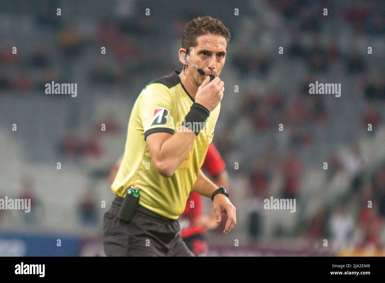 Curitiba, Brazil. 26th May, 2022. PR - Curitiba - 05/26/2022 - LIBERTADORES 2022, ATHLETICO PR X CARACAS - Referee Nicolas Lamolina during a match between Athletico-PR and Caracas at the Arena da Baixada stadium for the Copa Libertadores 2022 championship. Photo: Gabriel Machado/AGIF/Sipa USA Credit: Sipa USA/Alamy Live News Stock Photo