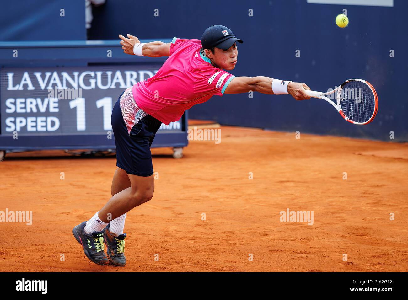 BARCELONA - APR 19: Brandon Nakashima in action during the Barcelona Open  Banc Sabadell Tennis Tournament at Real Club De Tenis Barcelona on April 19  Stock Photo - Alamy