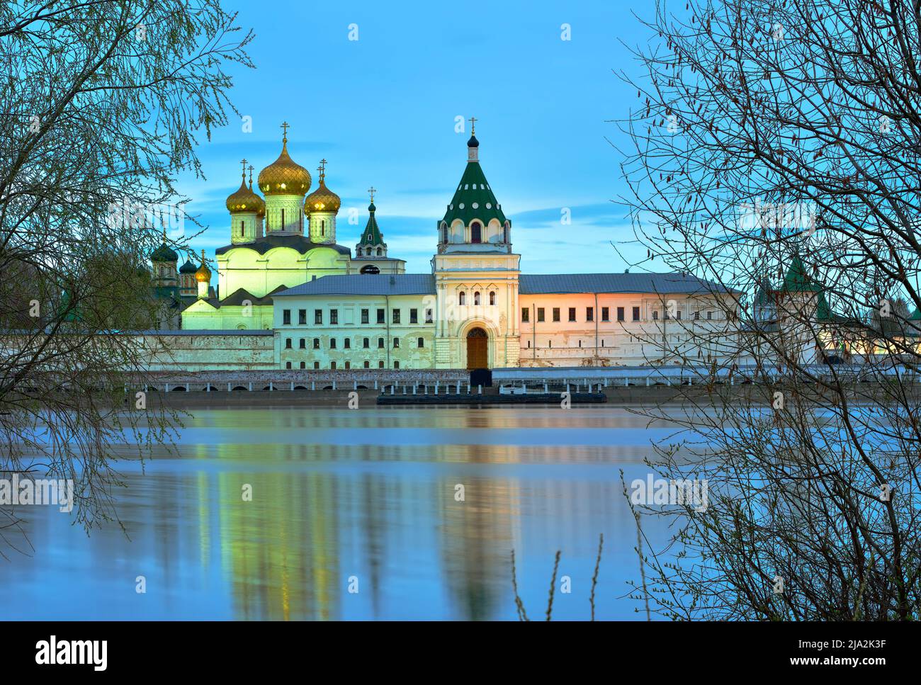Ipatievsky Monastery at dawn. Old Russian Orthodox architecture of the ...