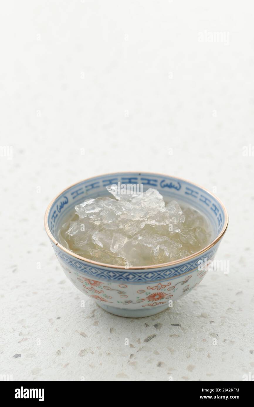 Nest Swiftlet, Raw Edible Bird Nest Material Soup. Edible Nest Soup is