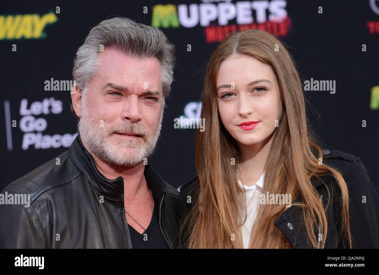 Los Angeles, USA. 11th Mar, 2014. Ray Liotta and daughter Karsen Liotta arriving at the Muppets Most Wanted Premiere at the El Capitan Theatre in Los Angeles.Ray Liotta and daughter Karsen Liotta 078 Ray Liotta, the actor best known for playing mobster has died. He was 67. Credit: Tsuni/USA/Alamy Live News Stock Photo
