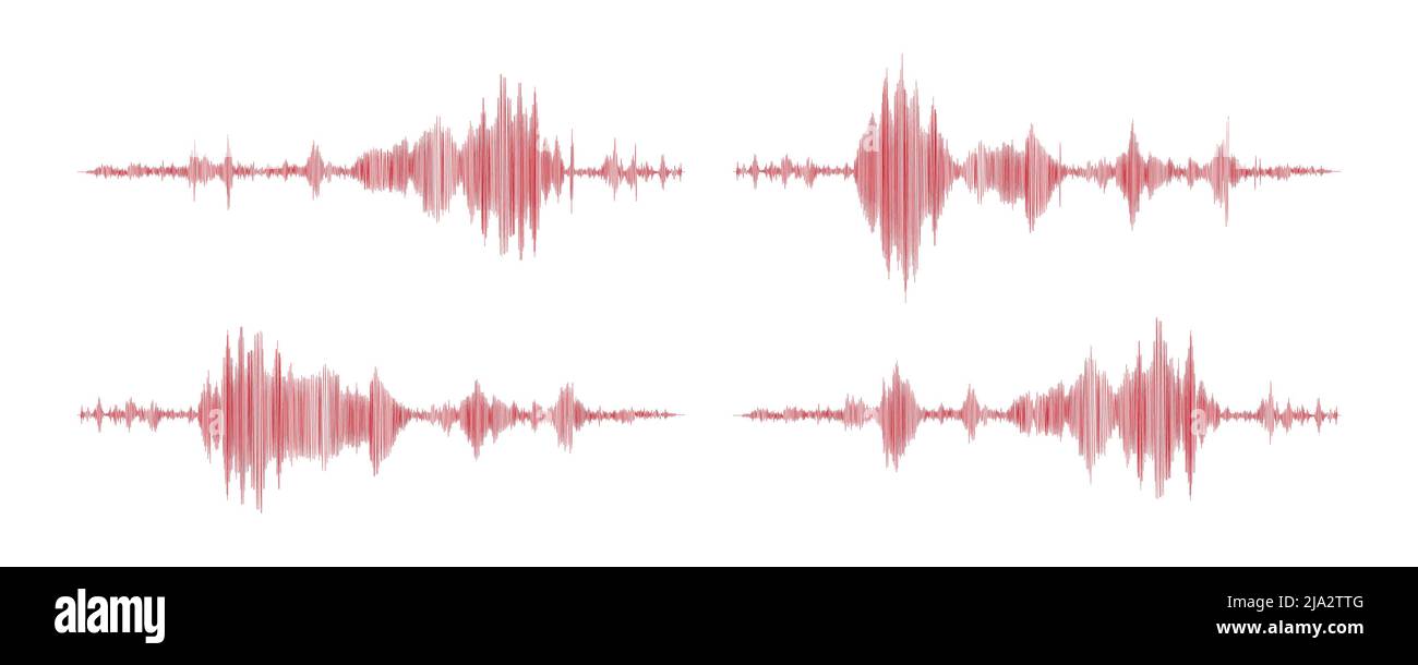 Seismograph measurement or lie detector graph. Seismic measurements with data record. Vector illustration isolated in white background Stock Vector