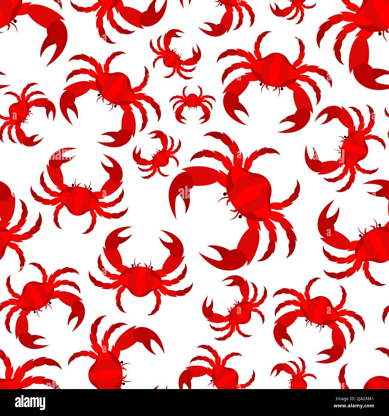 Crab pattern seamless. Sea cancer background. Sea animal texture. Baby ...