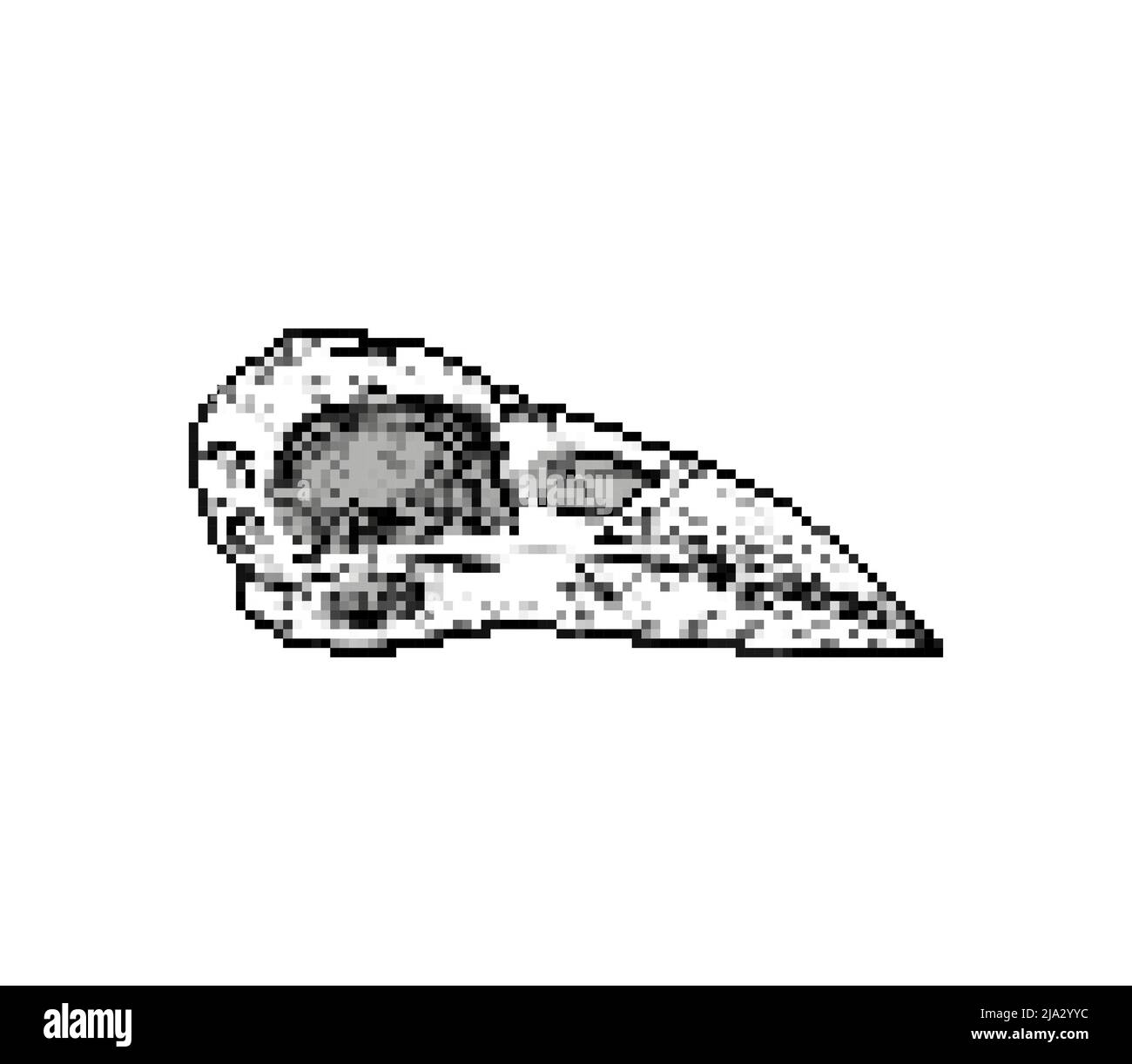 Pixel skull Black and White Stock Photos & Images - Alamy