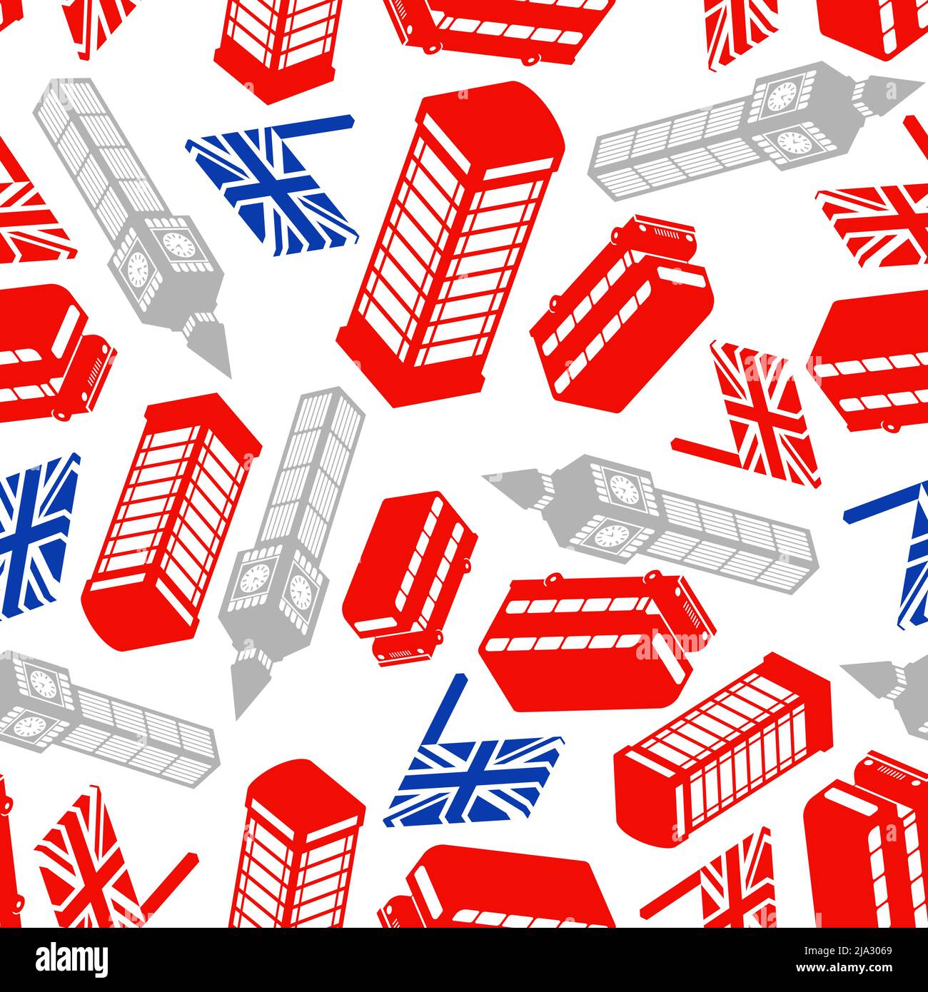 London pattern seamless. United Kingdom background. Landmark of London ...