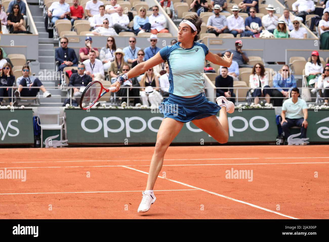 Paris, France. May 26, 2022, Caroline Garia playing during French Open Tennis Roland Garros 2022 on May 26, 2022 in Paris, France. Photo by Nasser Berzane/ABACAPRESS.COM Stock Photo
