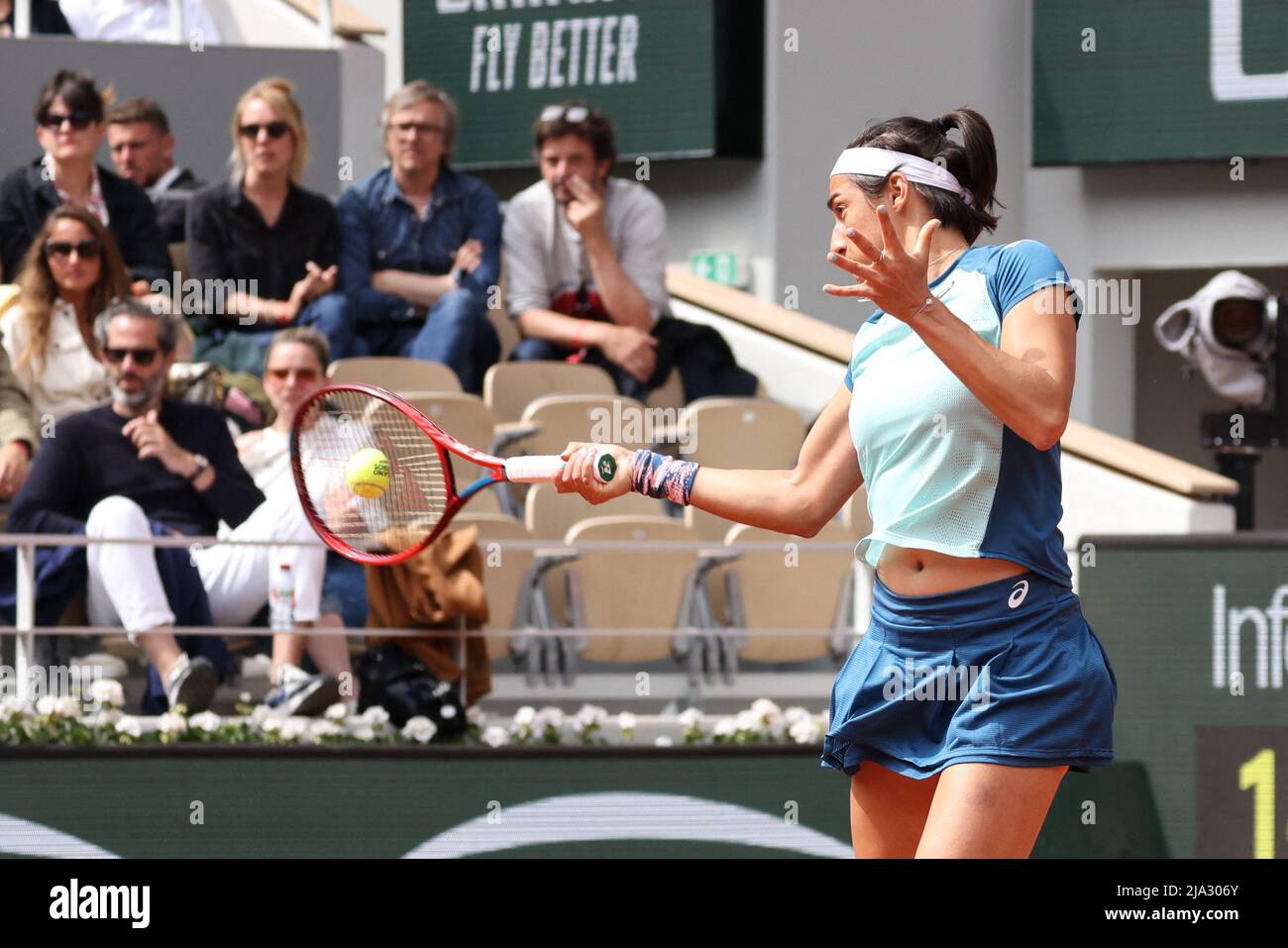 Paris, France. May 26, 2022, Caroline Garia playing during French Open Tennis Roland Garros 2022 on May 26, 2022 in Paris, France. Photo by Nasser Berzane/ABACAPRESS.COM Stock Photo