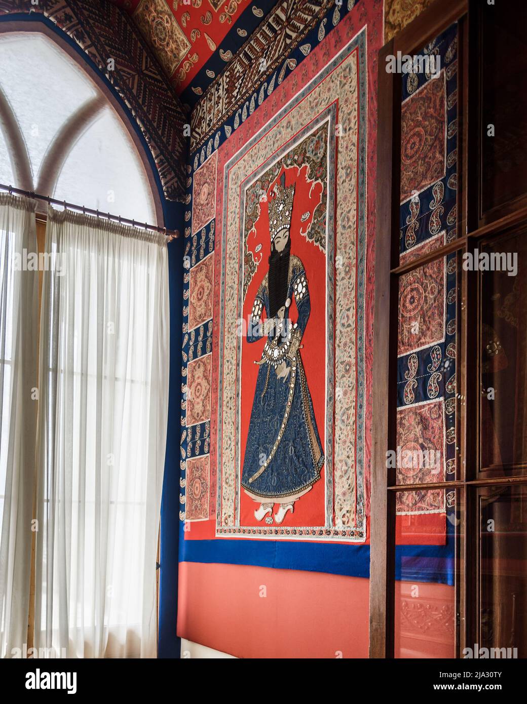 Alupka, Crimea - March 19, 2021: Grand vestibule in Vorontsov Palace Stock Photo