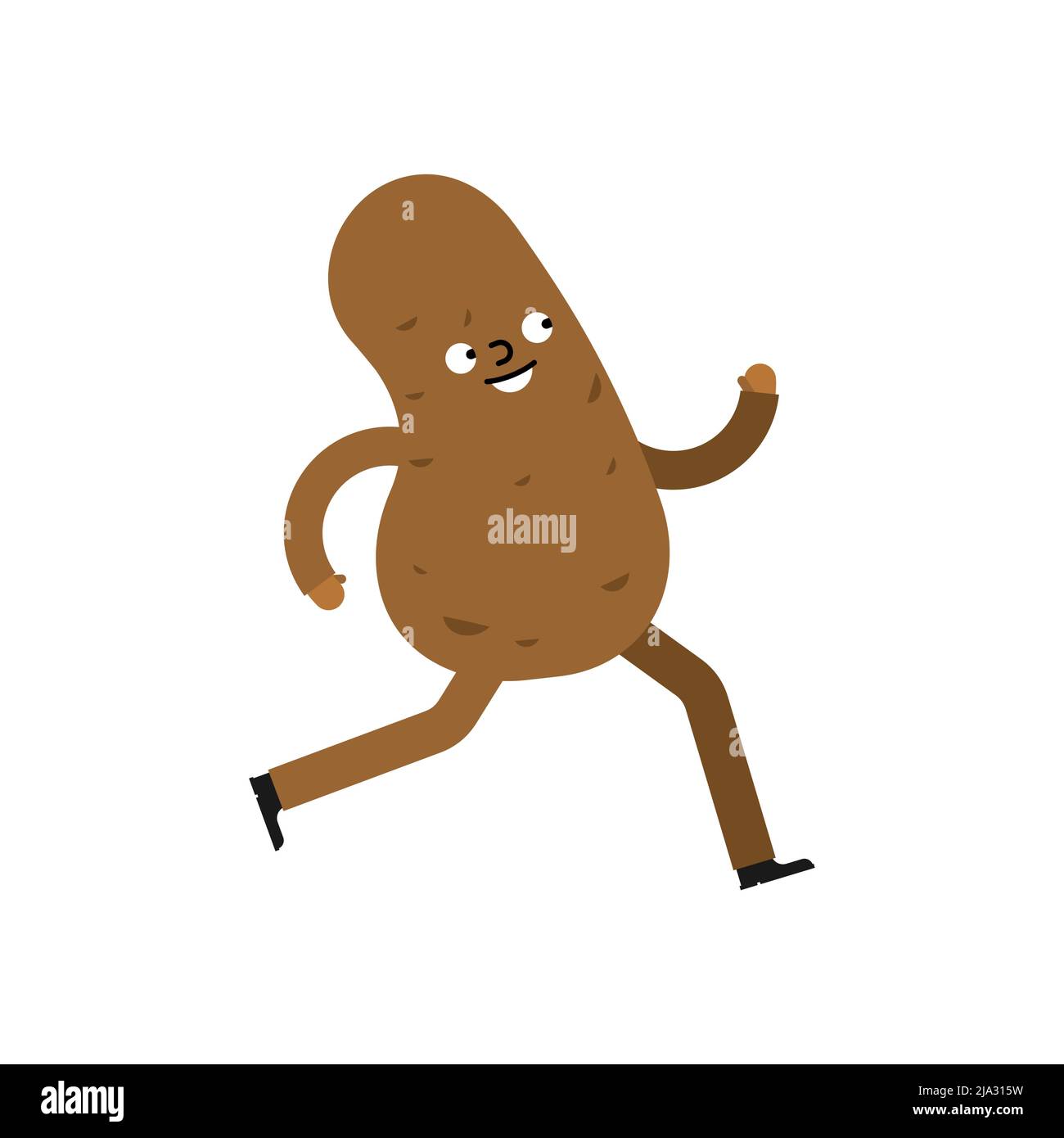 Potato is running. Sports vegetable. Vector illustration Stock Vector Image & Art Alamy