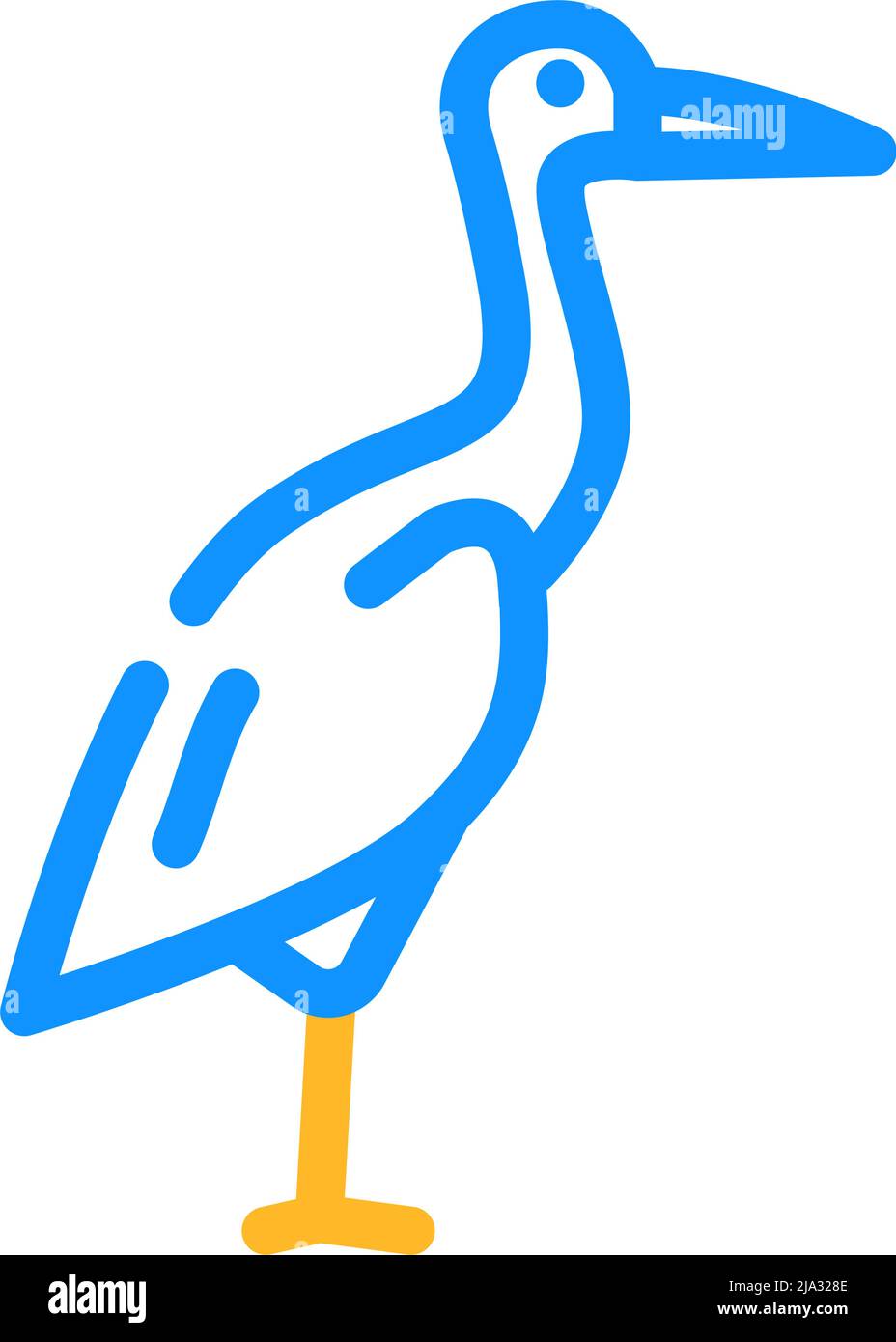 Crane with wings spread Stock Vector Images - Alamy