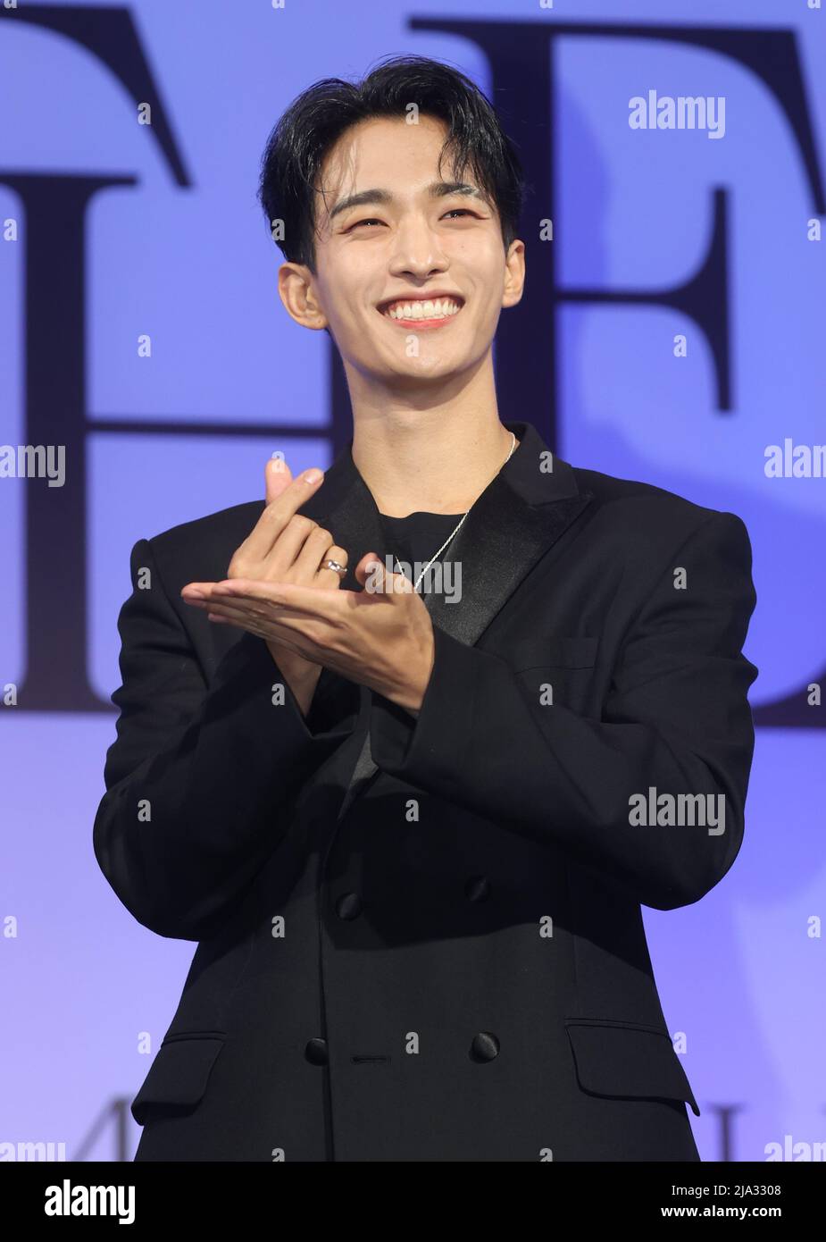 27th May, 2022. S. Korean boy group Seventeen DK, a member of South Korean  boy group Seventeen, poses for a photo during a showcase for the group's  fourth album "Face the Sun"