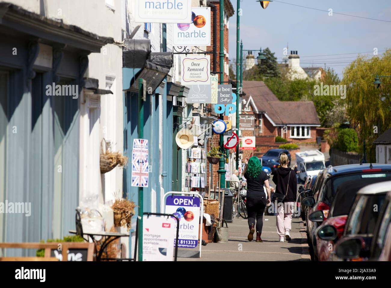 Castle Donington Is A Market Town And Civil Parish In Leicestershire England High Street Stock