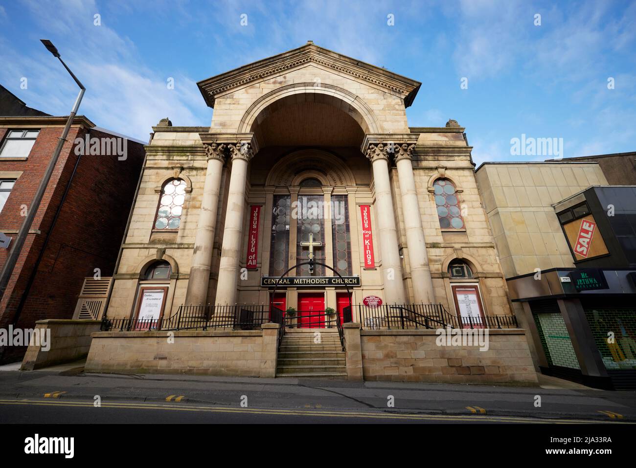 Preston in Lancashire, Central Methodist Church, Lune St Stock Photo