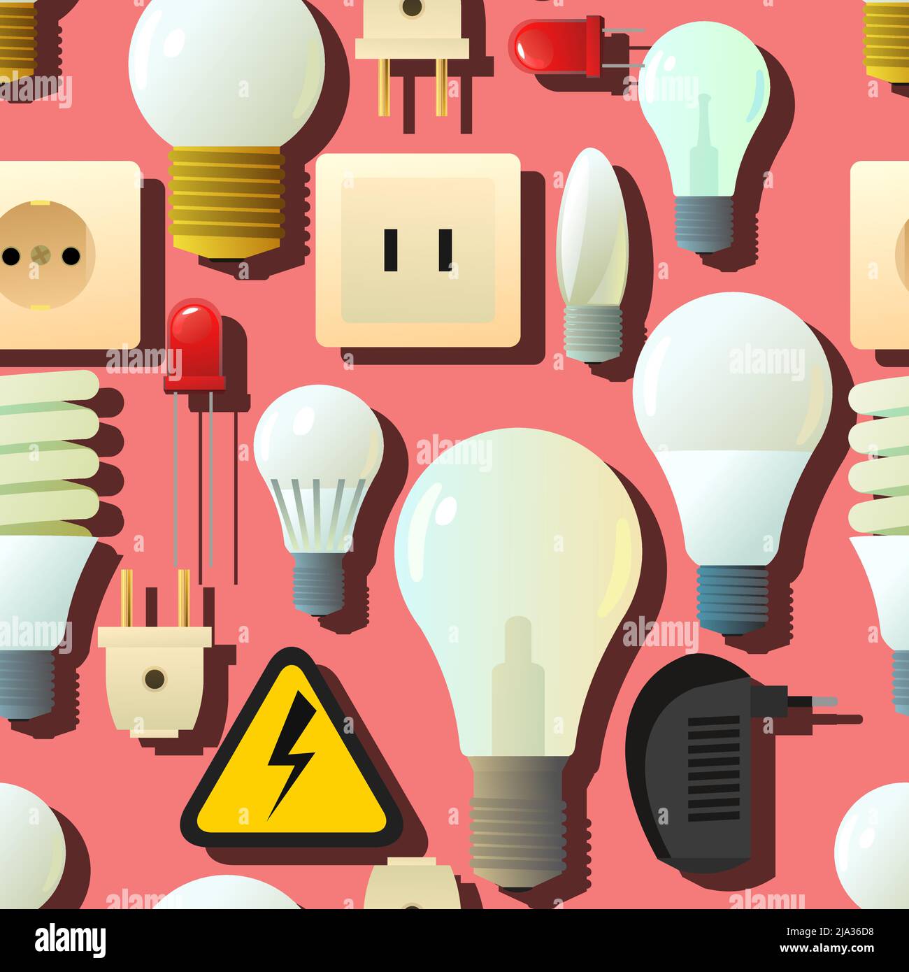 Glass electric light bulb electrical outlet and plug.. Lighting device