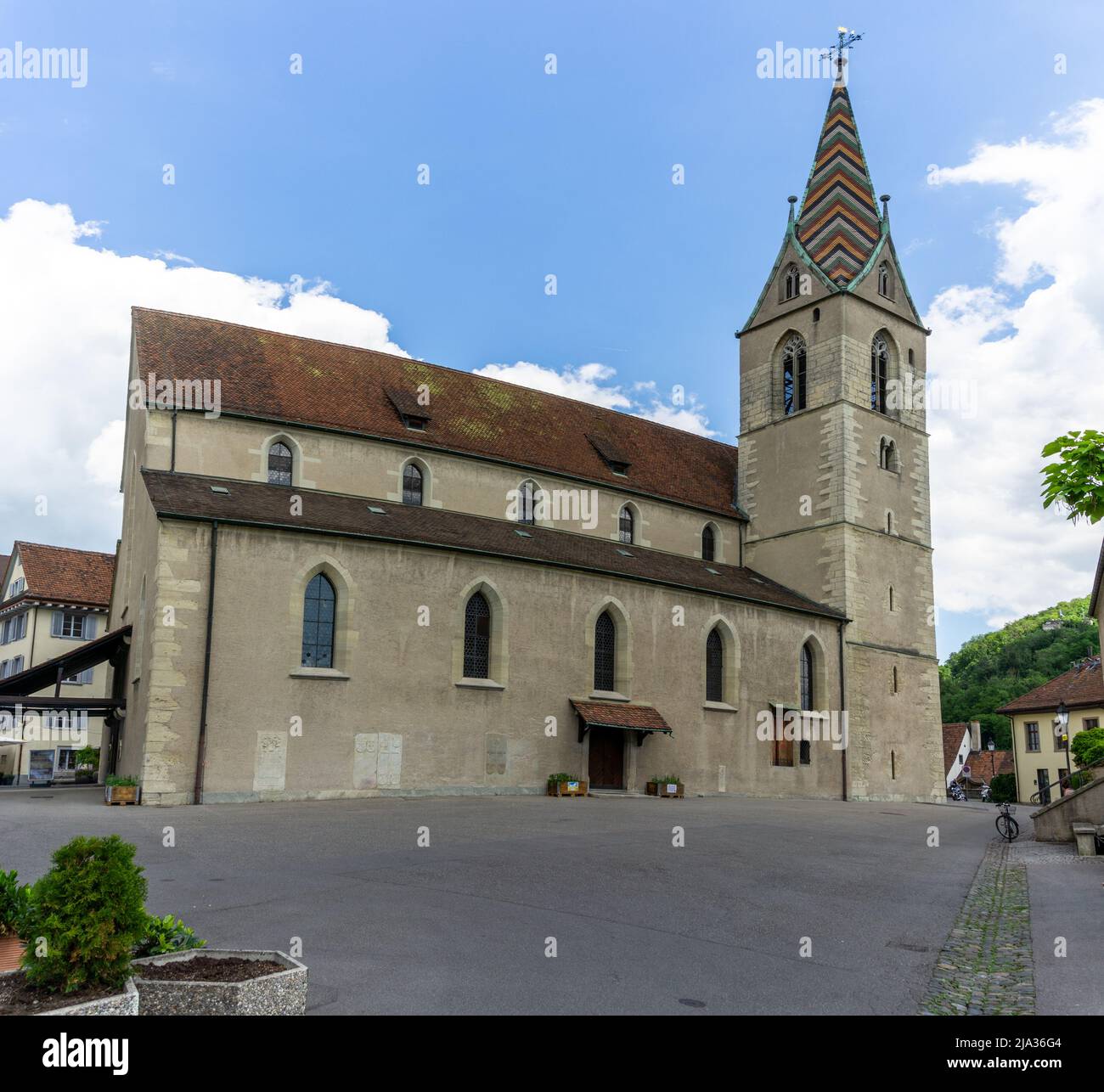 Baden, Switzerland - 25 May, 2022: view of the catholic church of 