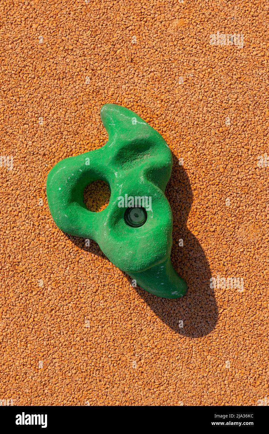 Climbing holds grip close up shot Stock Photo Alamy