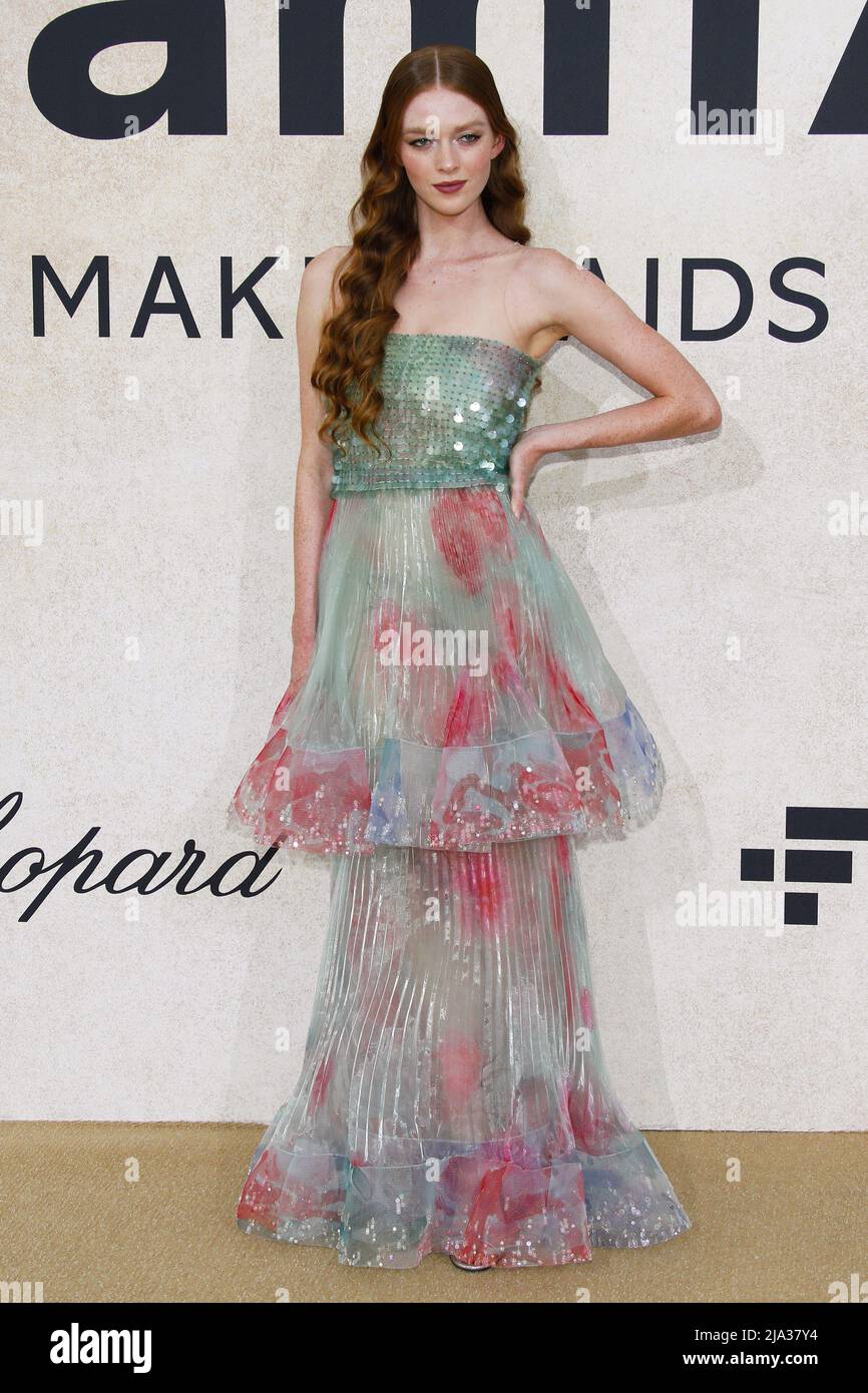 Cannes, France, May 26, 2022, Larsen Thompson attends amfAR Gala Cannes