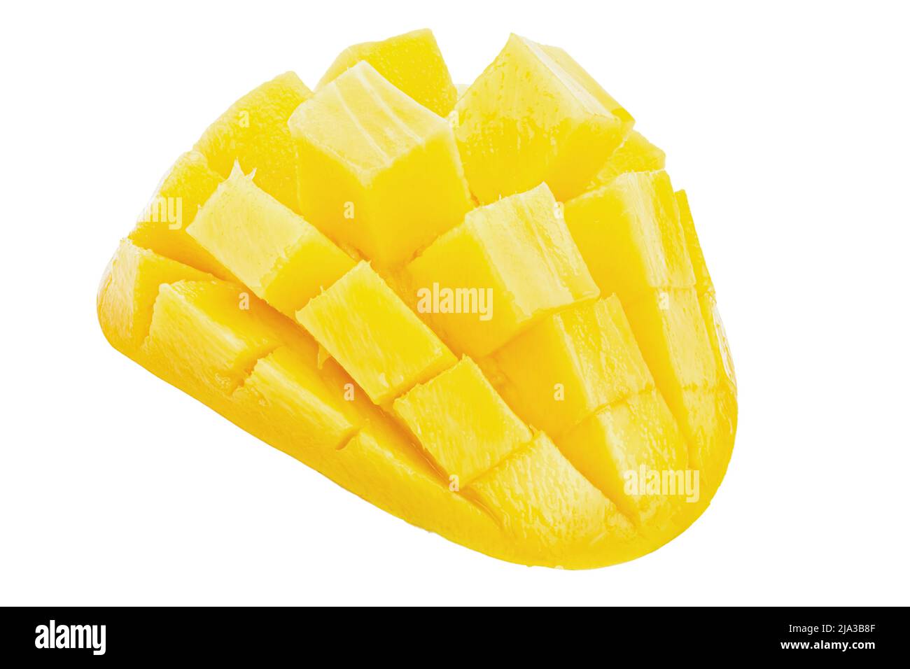 Fresh mango half isolated on white background. Mango with clipping path ...