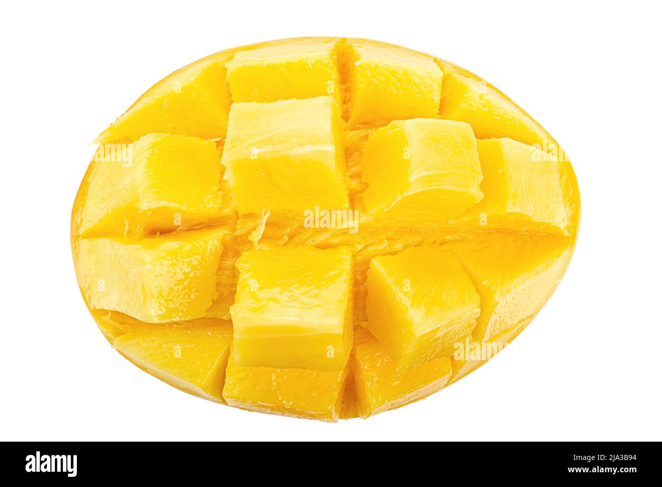 Fresh mango half isolated on white background. Mango with clipping path ...