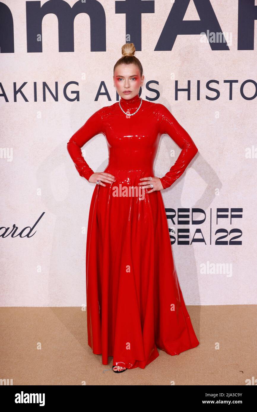 Cannes, France, May 26, 2022. Camille Razat attending amfAR Gala Cannes