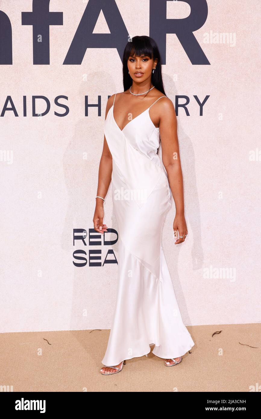 Cannes, France, May 26, 2022. Sabrina Dhowre Elba attending amfAR Gala