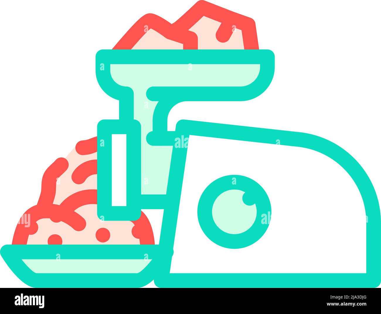 ground meat color icon vector illustration Stock Vector Image & Art - Alamy