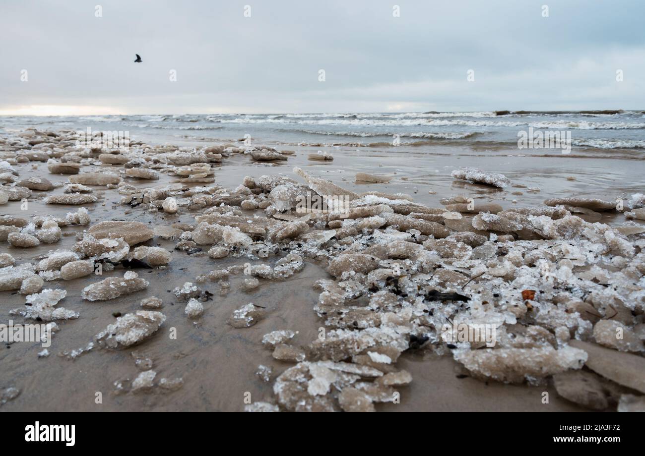 Landscape of the Baltic Sea in winter Stock Photo Alamy