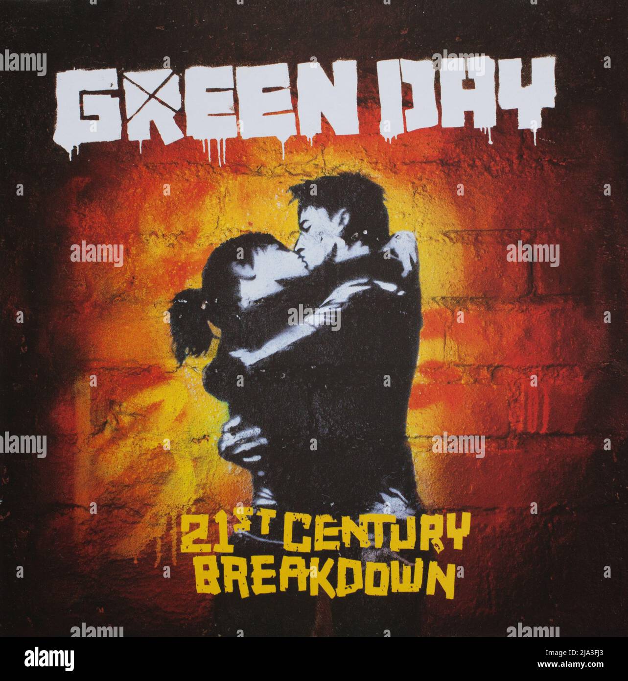 The cd album cover to, 21st Century Breakdown by Greenday Stock Photo Alamy