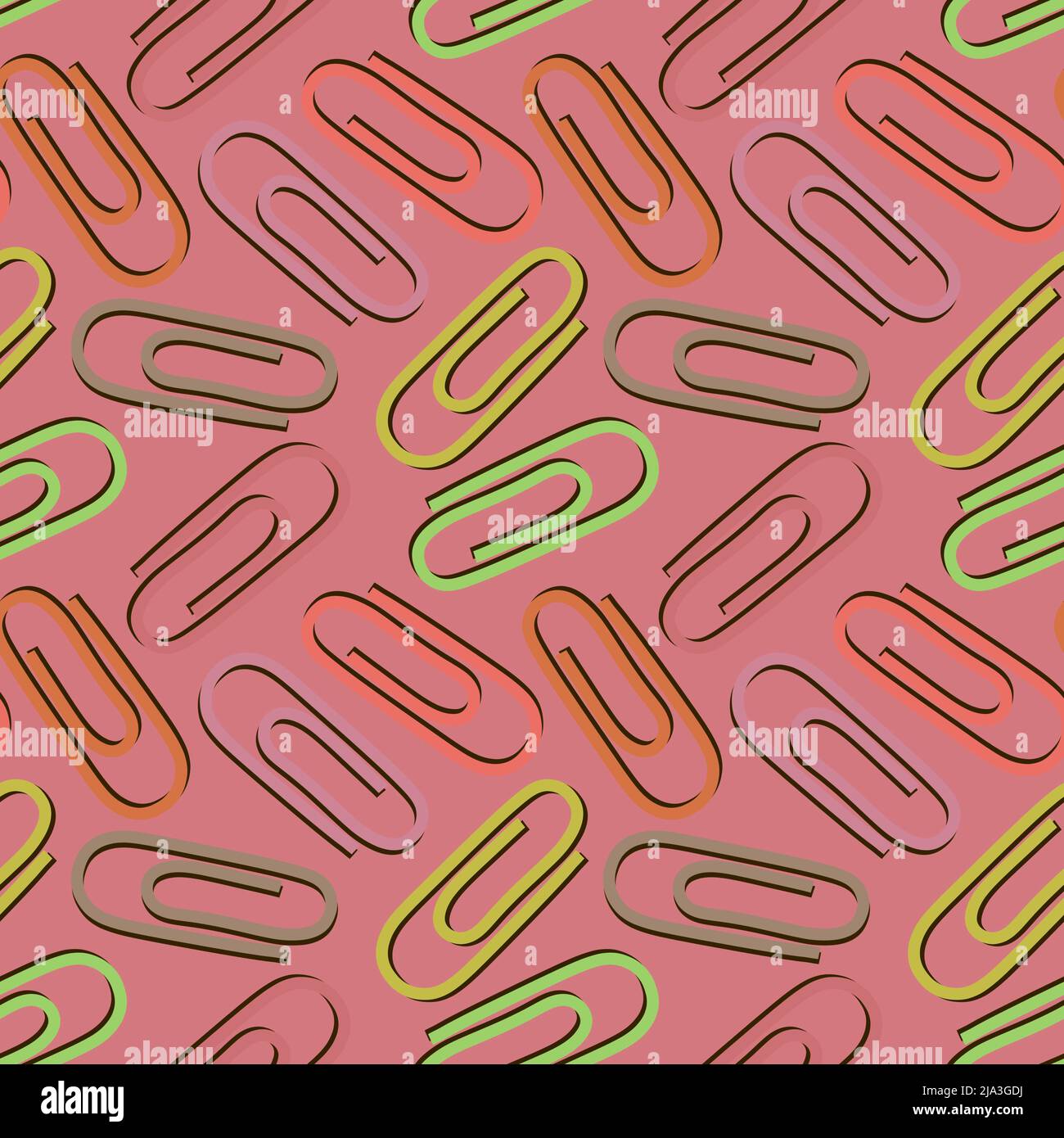 School seamless paper clip pattern for wallpaper and fabrics and