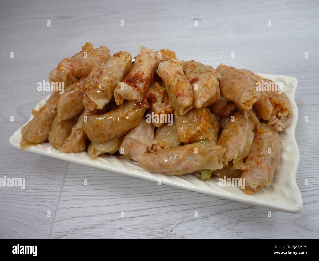 Cabbage wrap roll Stock Photo Alamy