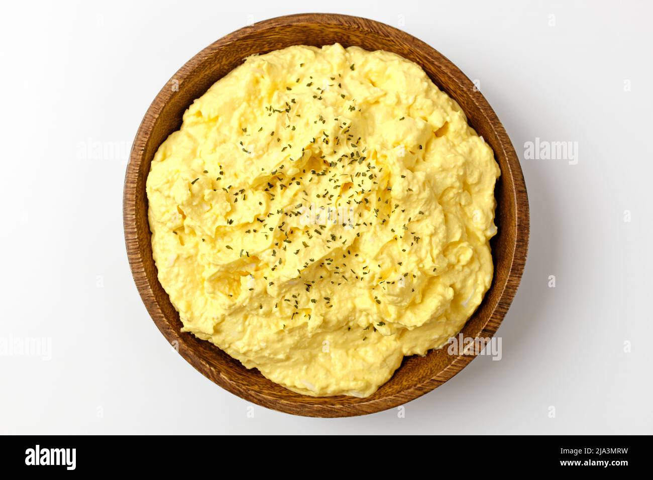 Egg Mayo on a white background Stock Photo Alamy