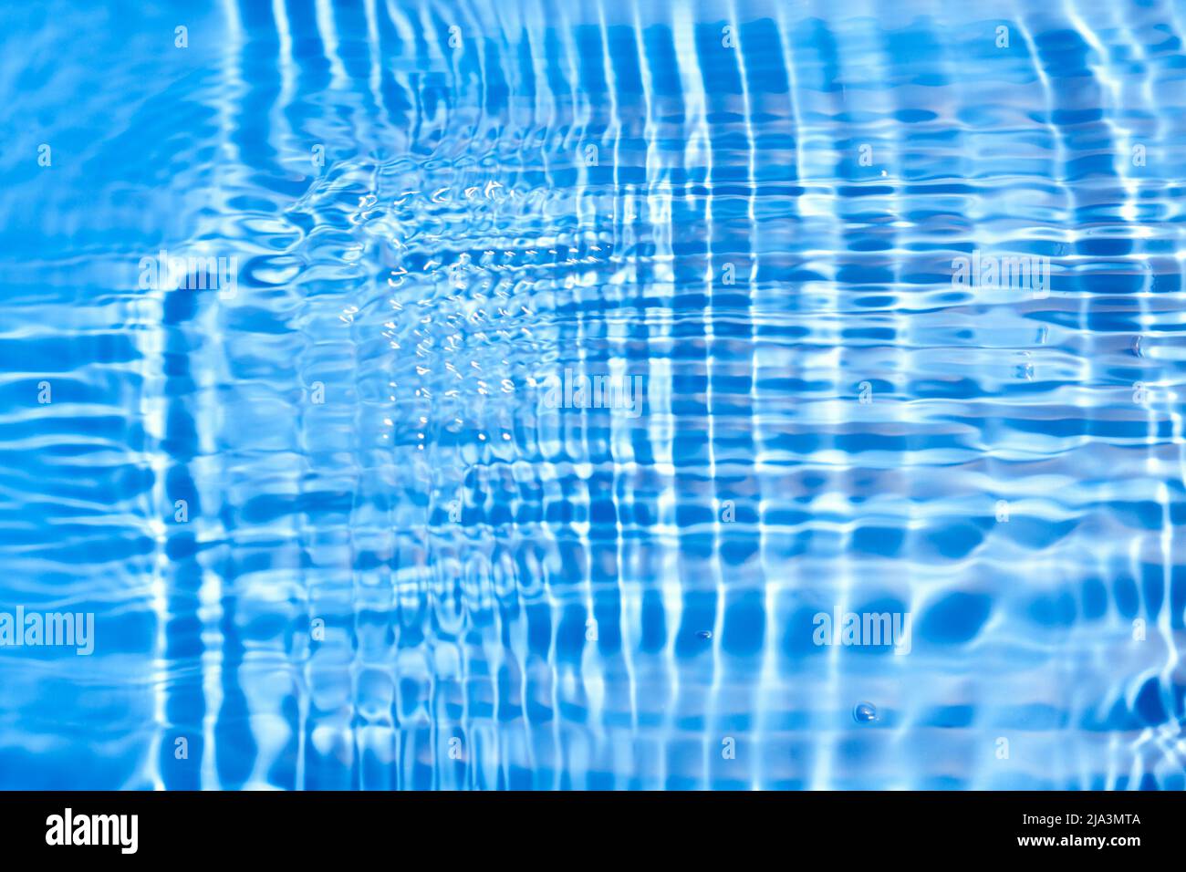 Abstract water background. Geometric waves on blue water surface Stock ...