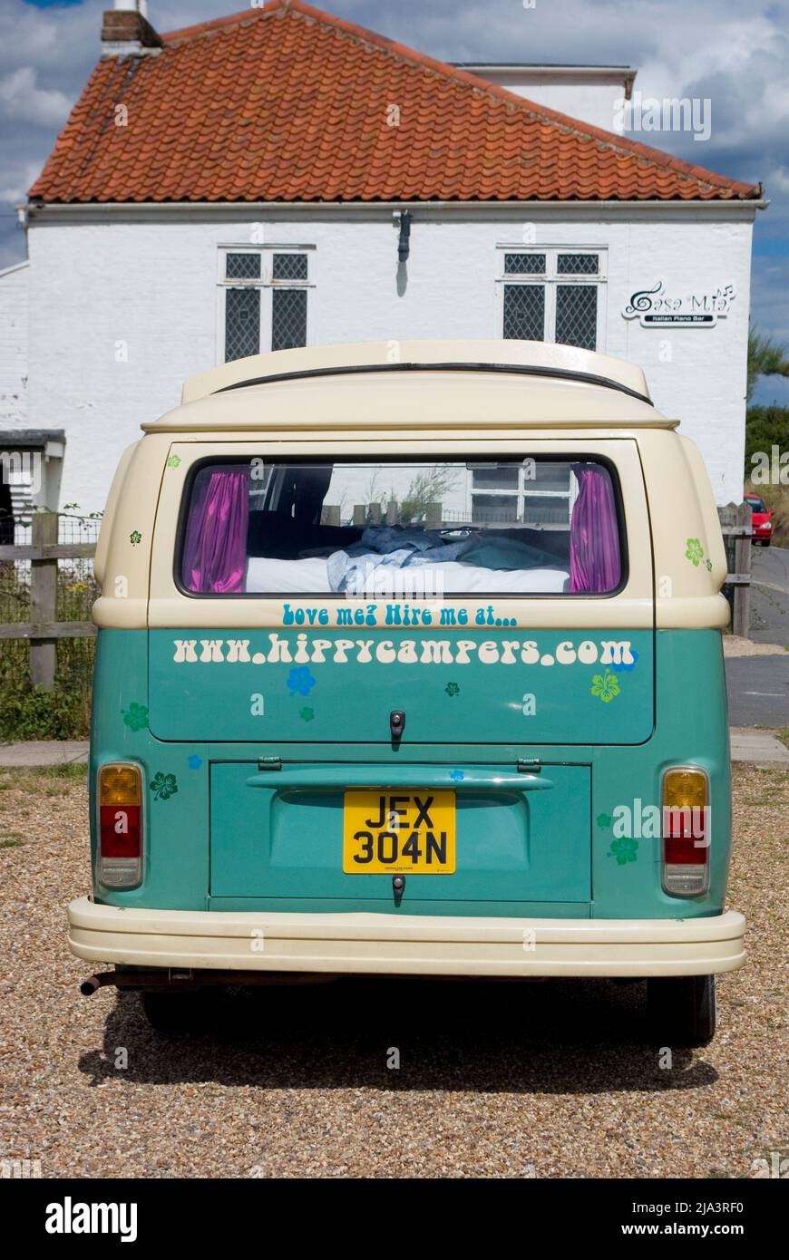 VW Camper in Southwold Stock Photo