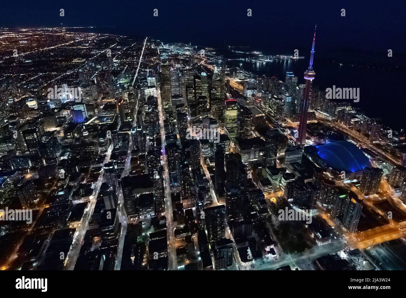 The West of Toronto at night Stock Photo